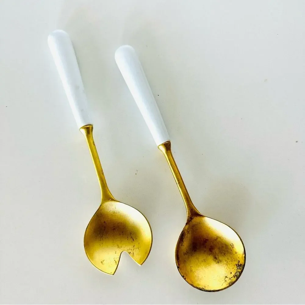 Vintage gold brass
